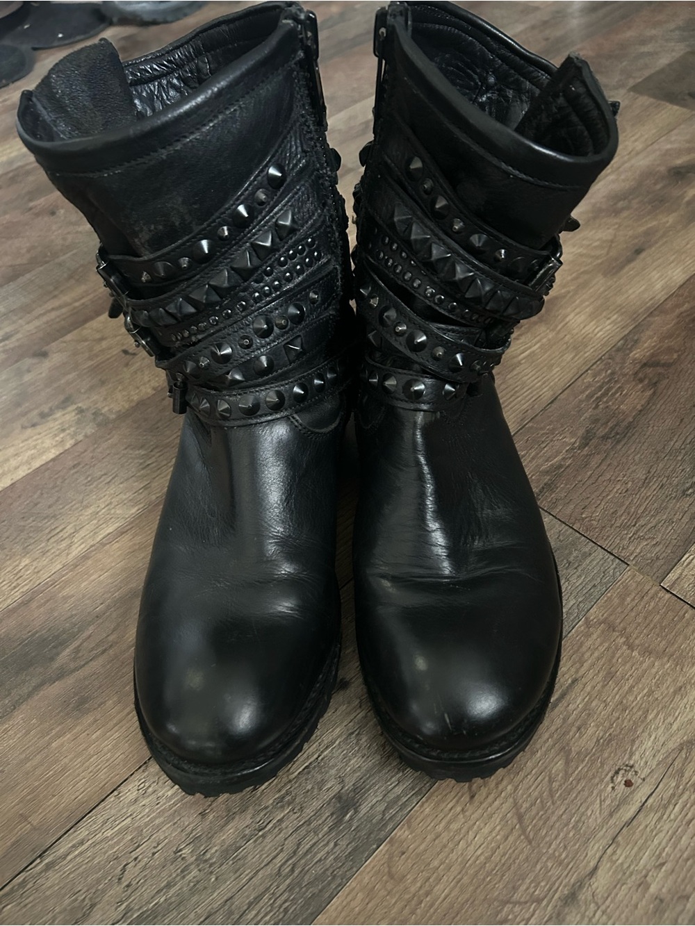 ASH studded leather boots